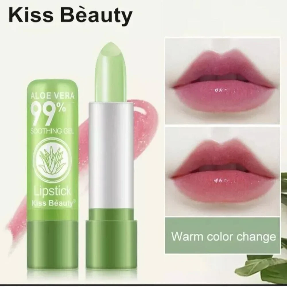 Aloe Vera Lipstick Lip Stick Moisturizing Color Changing Long Lasting